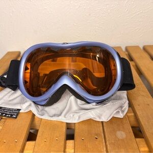 SMITH Purple Frame Ski Goggles with Amber Lens